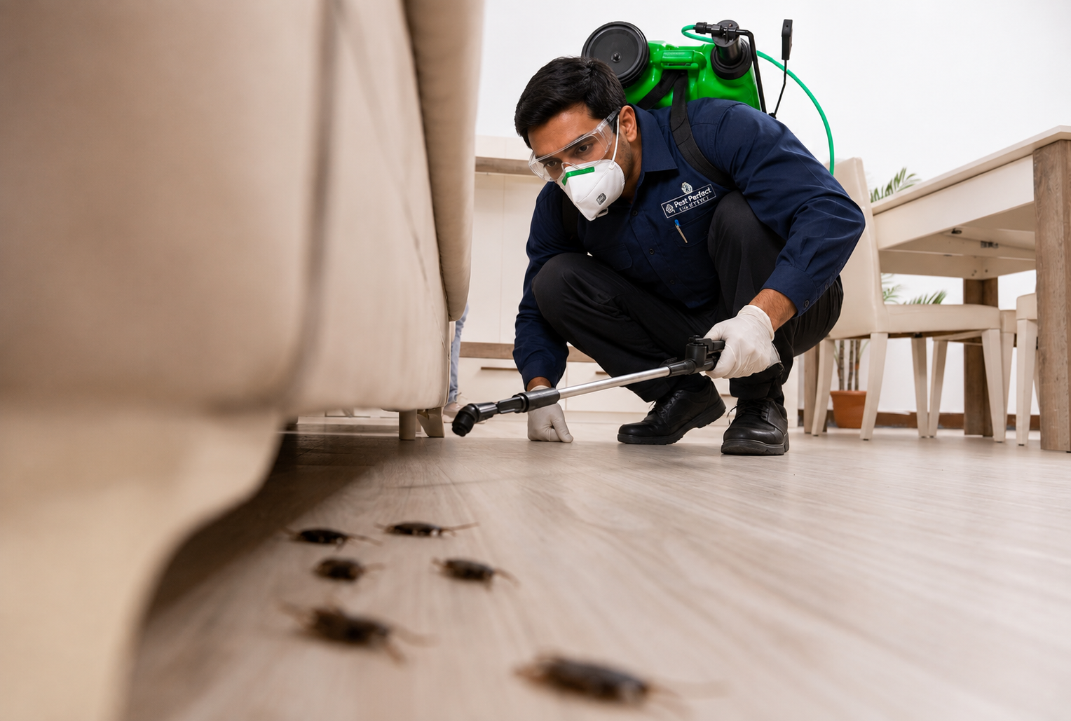 Thorough Cockroach Gel Treatment and Inspection