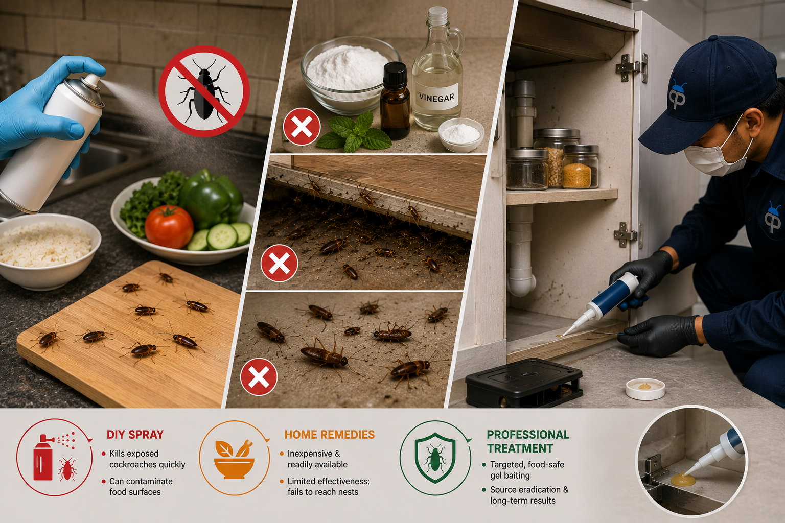 Is DIY Cockroach Spray Safe Near Food?